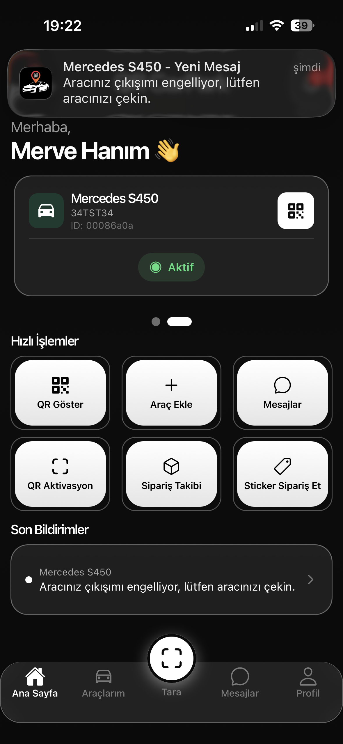 QR Car App Screenshot 3